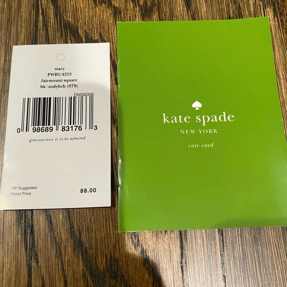 Kate Spade Black and White Striped Wallet - Picture 3 of 5